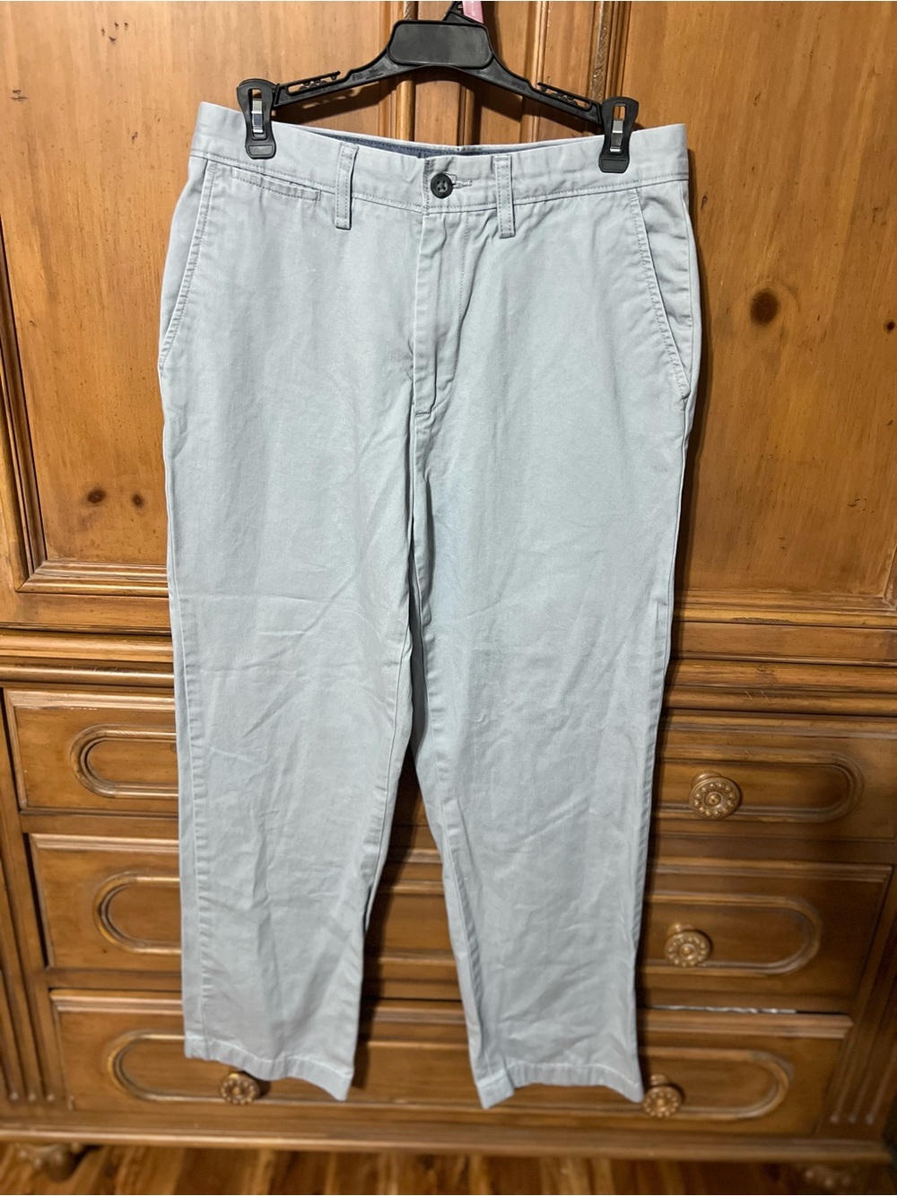 Nautica Light Gray Men's Classic Chinos 30x30